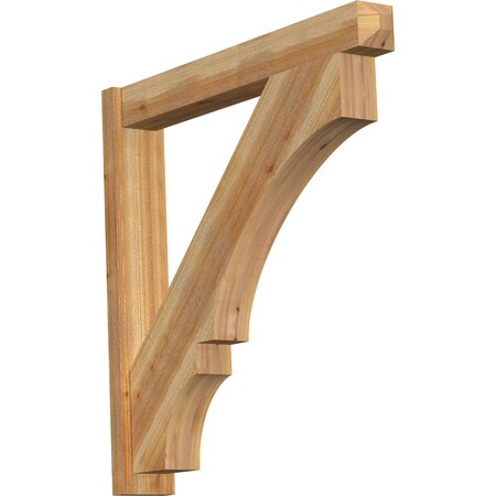 Ekena Millwork Balboa Craftsman Rough Sawn Outlooker, Western Red Cedar, 6"W x 40"D x 40"H OUT06X40X40BOA04RWR